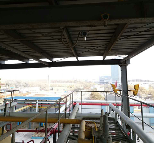 冶金廠氣體檢測儀安裝現場